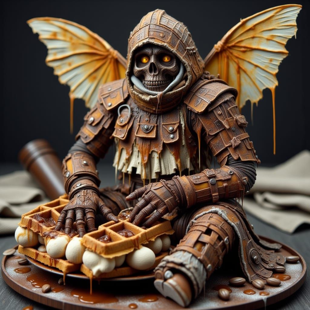 Post-Apocalyptic Crêpe in a Cyberpunk Aesthetic