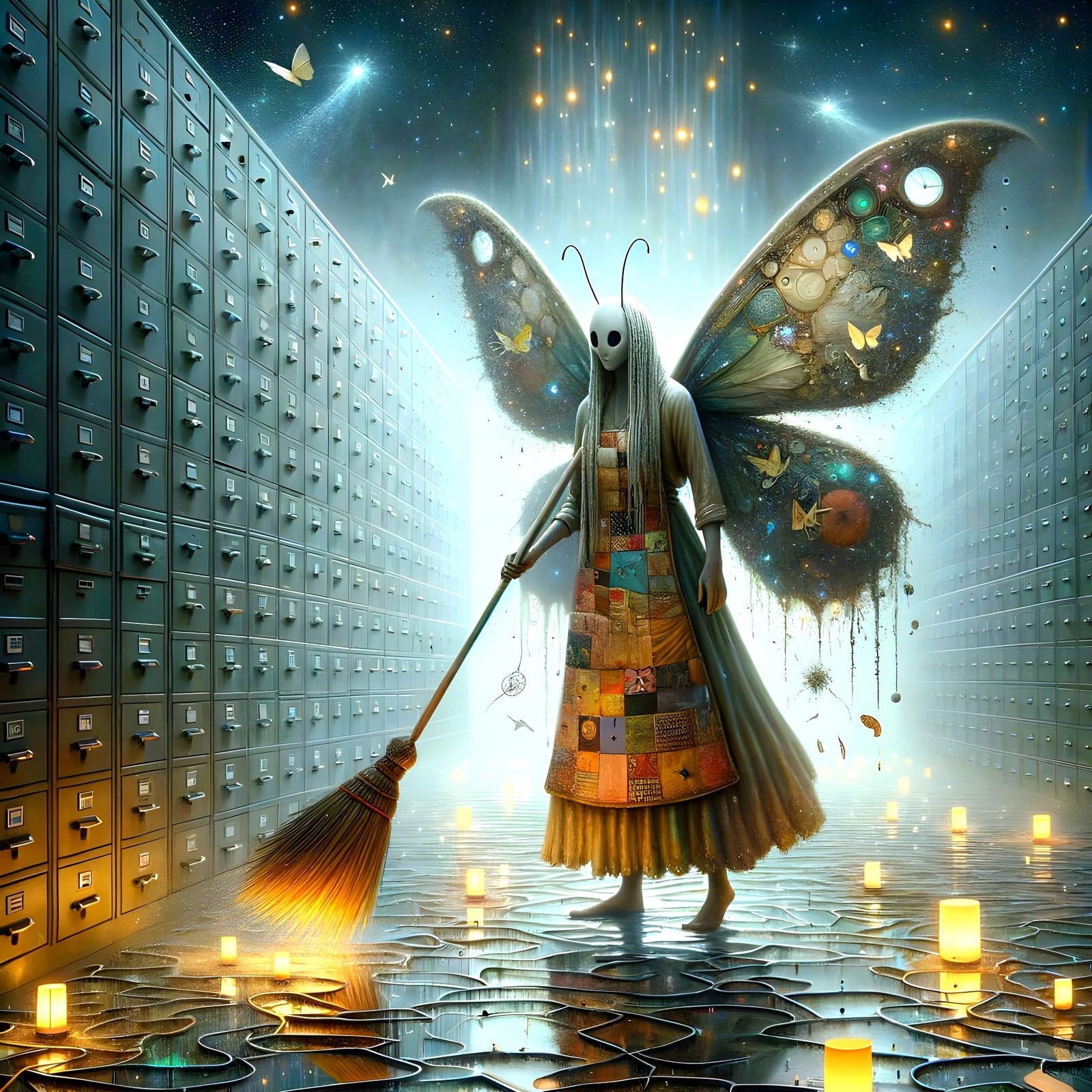 Dream Weaver: An Atmospheric Scene of Fading Memories