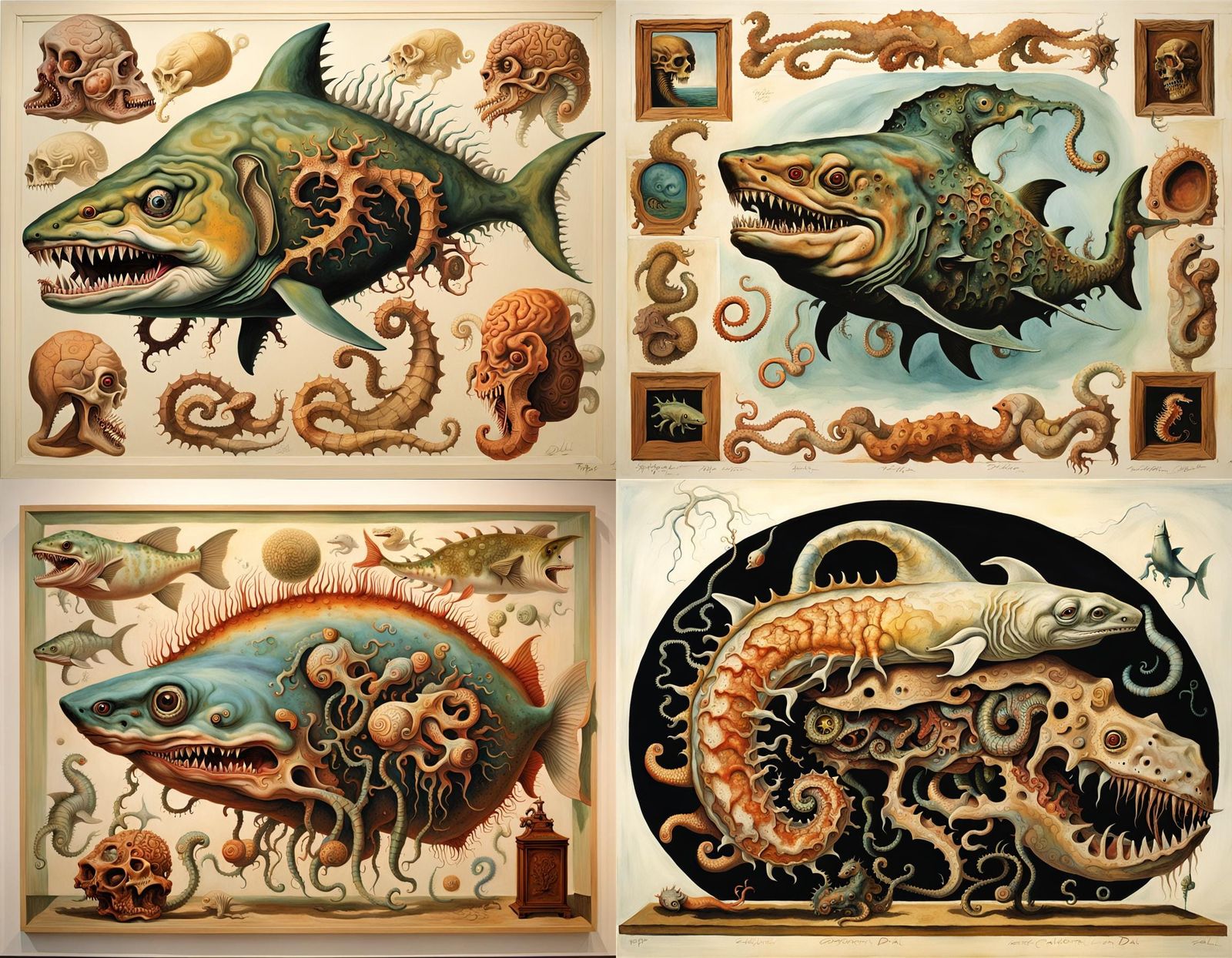 Ethereal Hybrid: DNA Shark Monstrosity