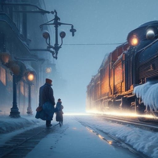 Polar Express: Hyperdetailed Concept Art in 8K