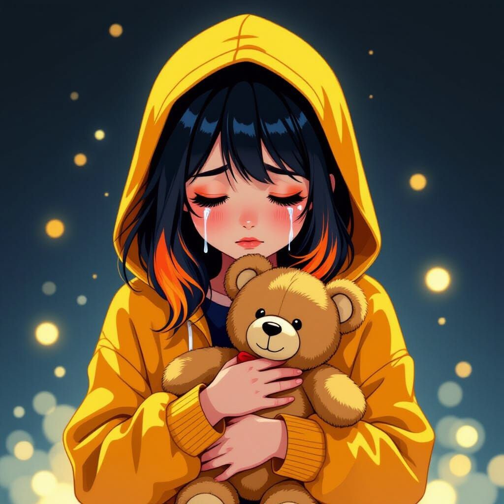 Lucille Crying in the Dark, Whimsical Art Style