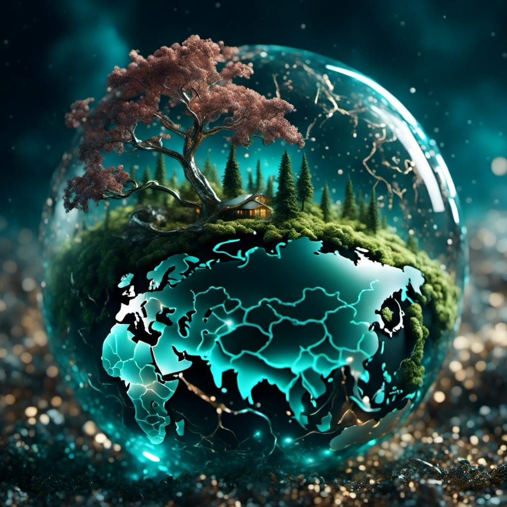 Salvation at World's End: 3D Rendered Hope