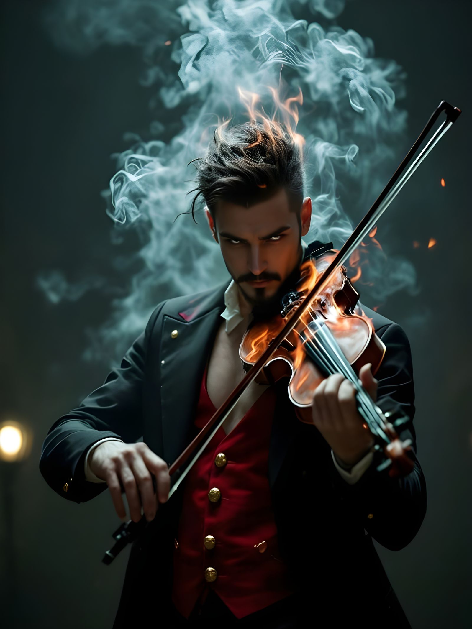Steampunk Violinist Brings Fiery Passion to the Opera Stage