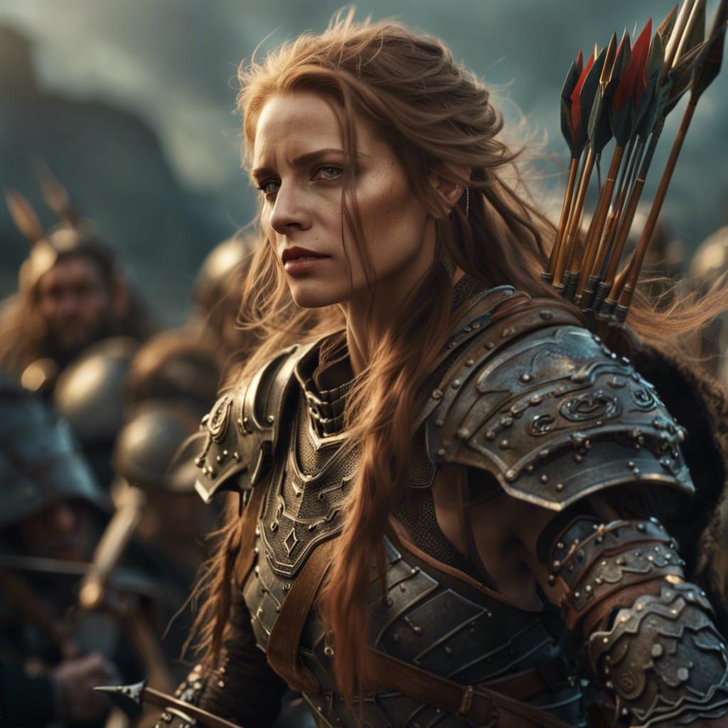 Catti Brie Preparing For War (Version II)