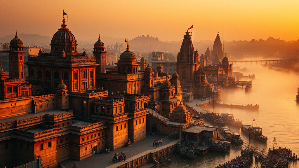 Prayagraj Landmarks in Golden Light: A Cinematic Panorama