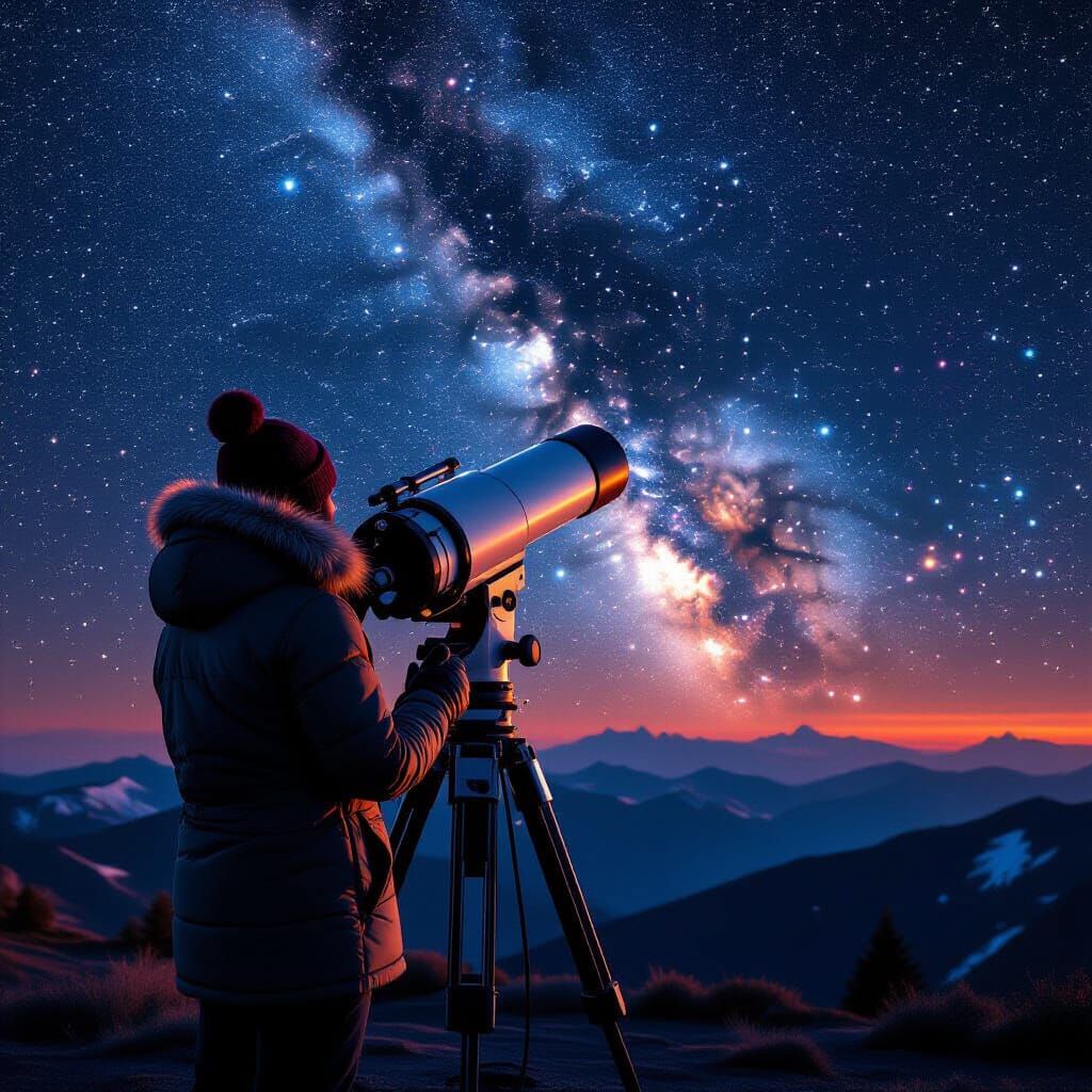 Astronomer Observes Night Sky as Digital Art