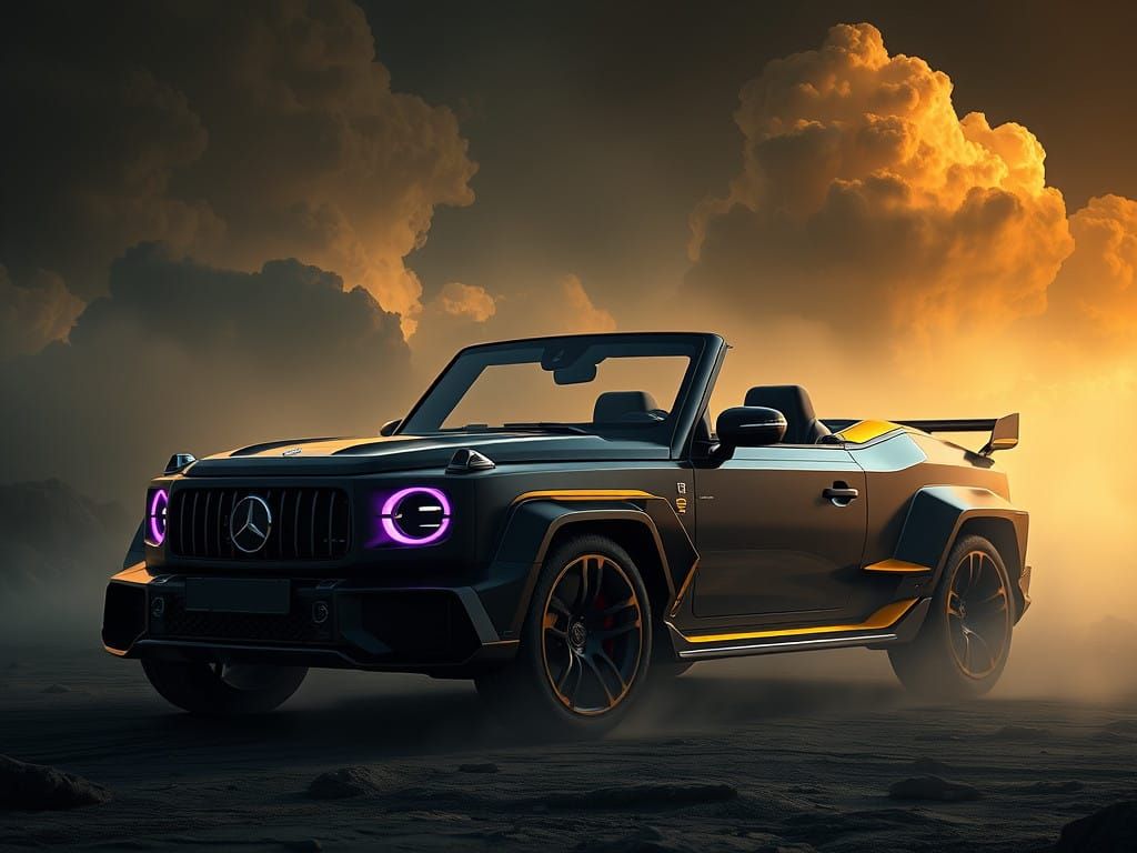 Hyperbolic Art Nouveau Mercedes G 55 AMG Roadster Supercar C...