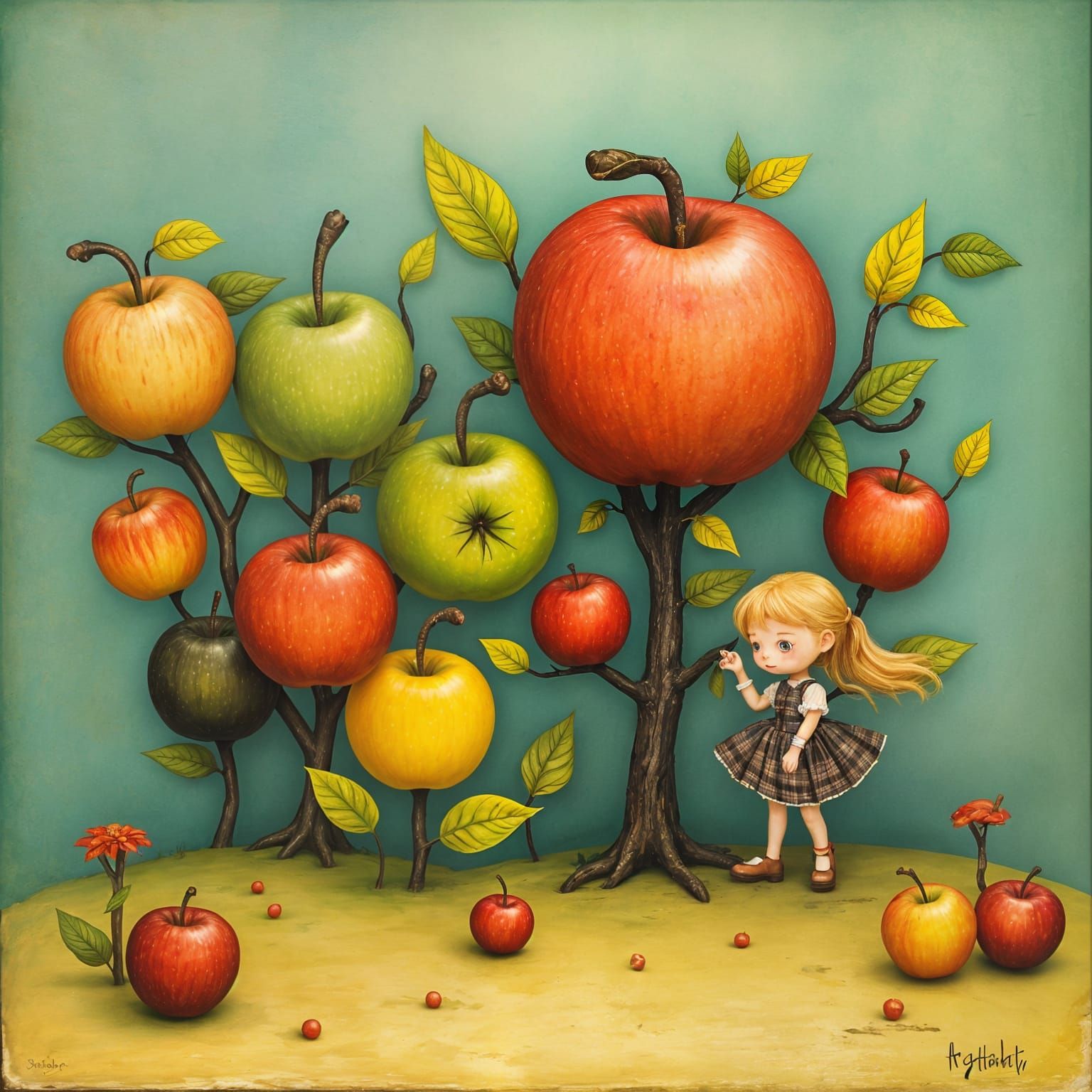 whimsical apples