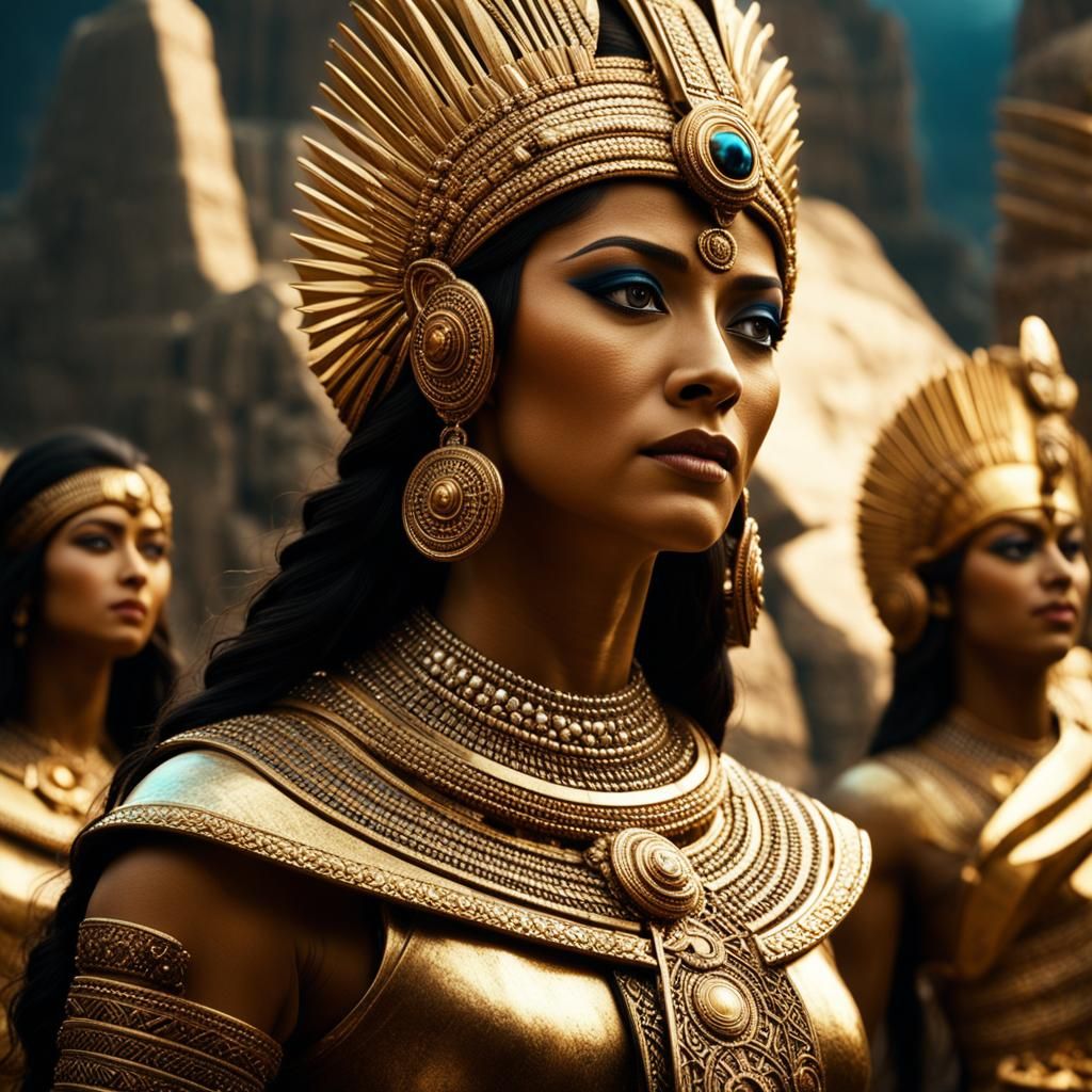 Anunnaki Goddess Ninhursag with Humans in 3D