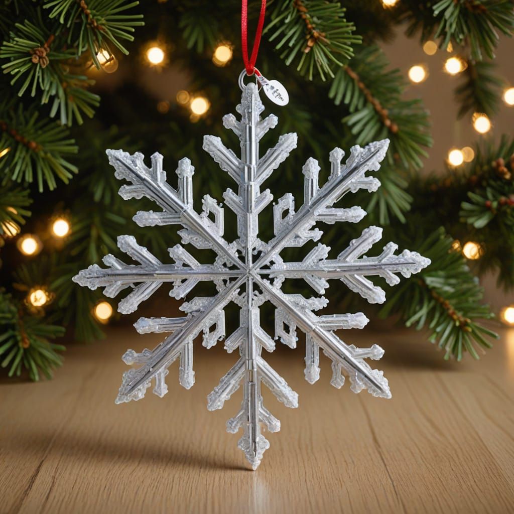 Sparkling Winter Snowflake Christmas Decoration