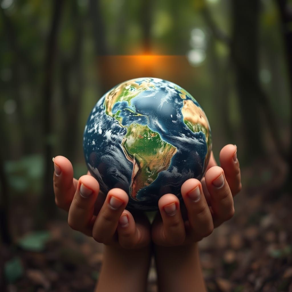 Symbolic Image of Mother Earth Concept