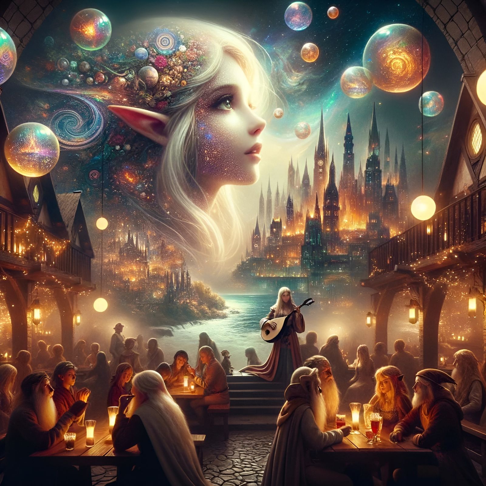 Beach Elf Enjoying Tropical Vacation