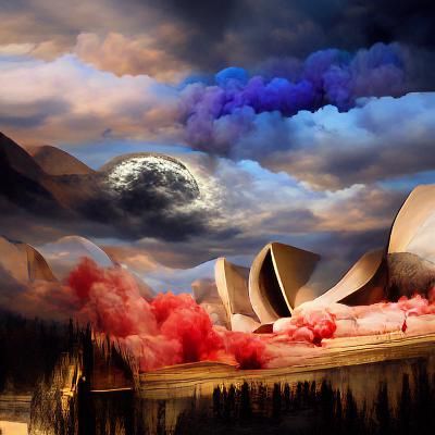 Mysterious Pansexual Opera World: Matte Painting