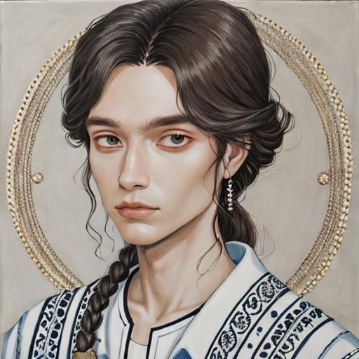 Simple AI-Generated Portrait