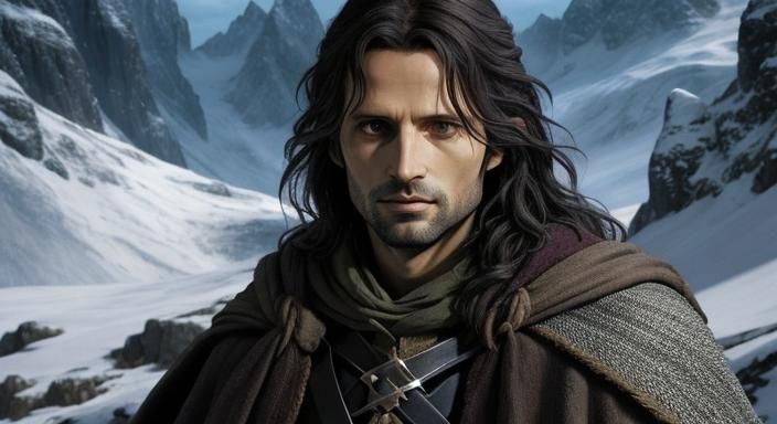 Aragorn Portrait from Lord of the Rings