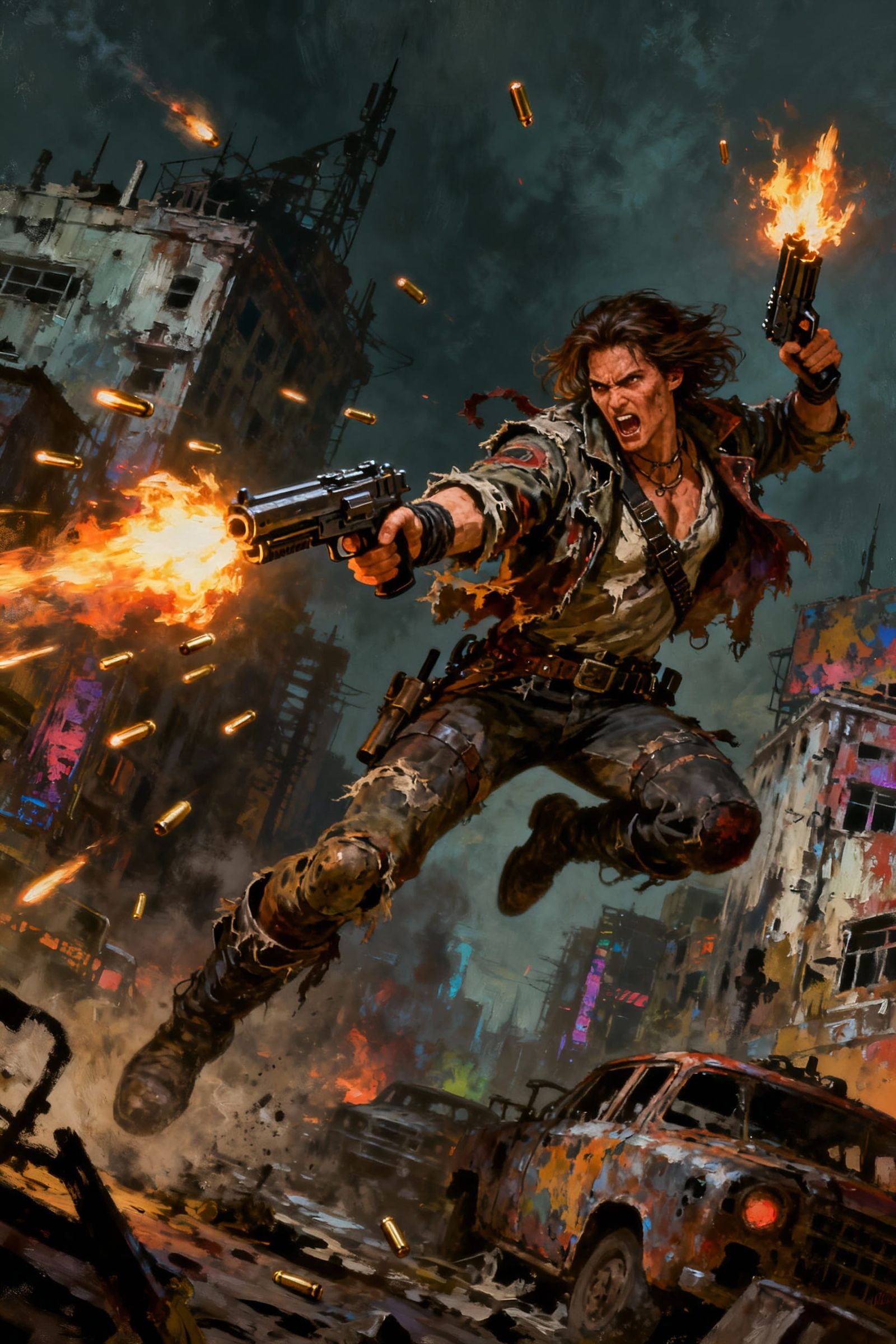 Enraged Warrior Fights for Life in Post-Apocalyptic City