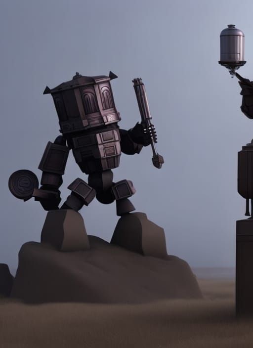 Robot Raccoon Rampage in Dystopian Chicago