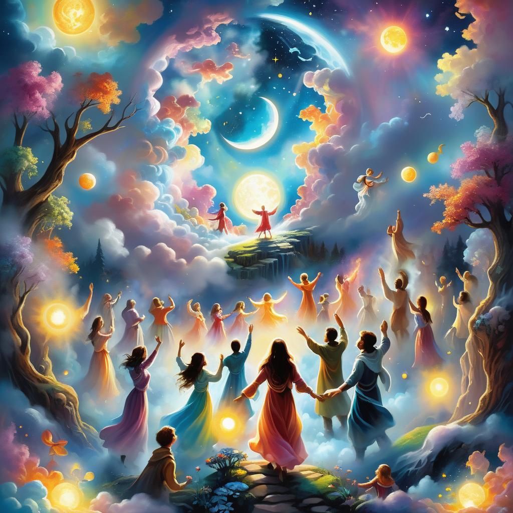Cosmic Dance: A Surreal Ethereal Fantasy