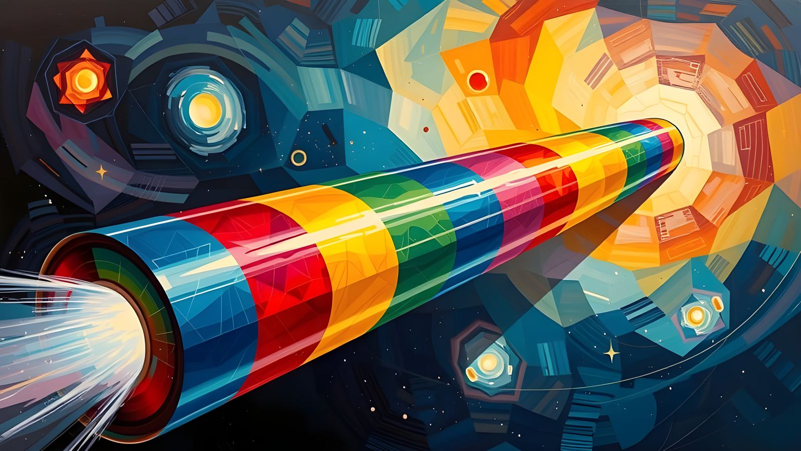 High-Velocity Cylinder in a Surrealist Cosmos