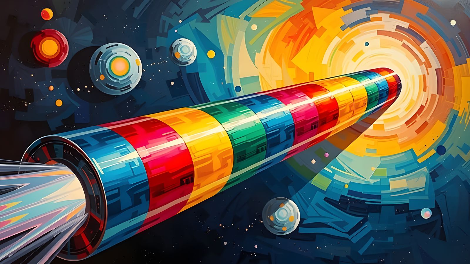 High-Velocity Cylinder in a Surrealist Cosmos