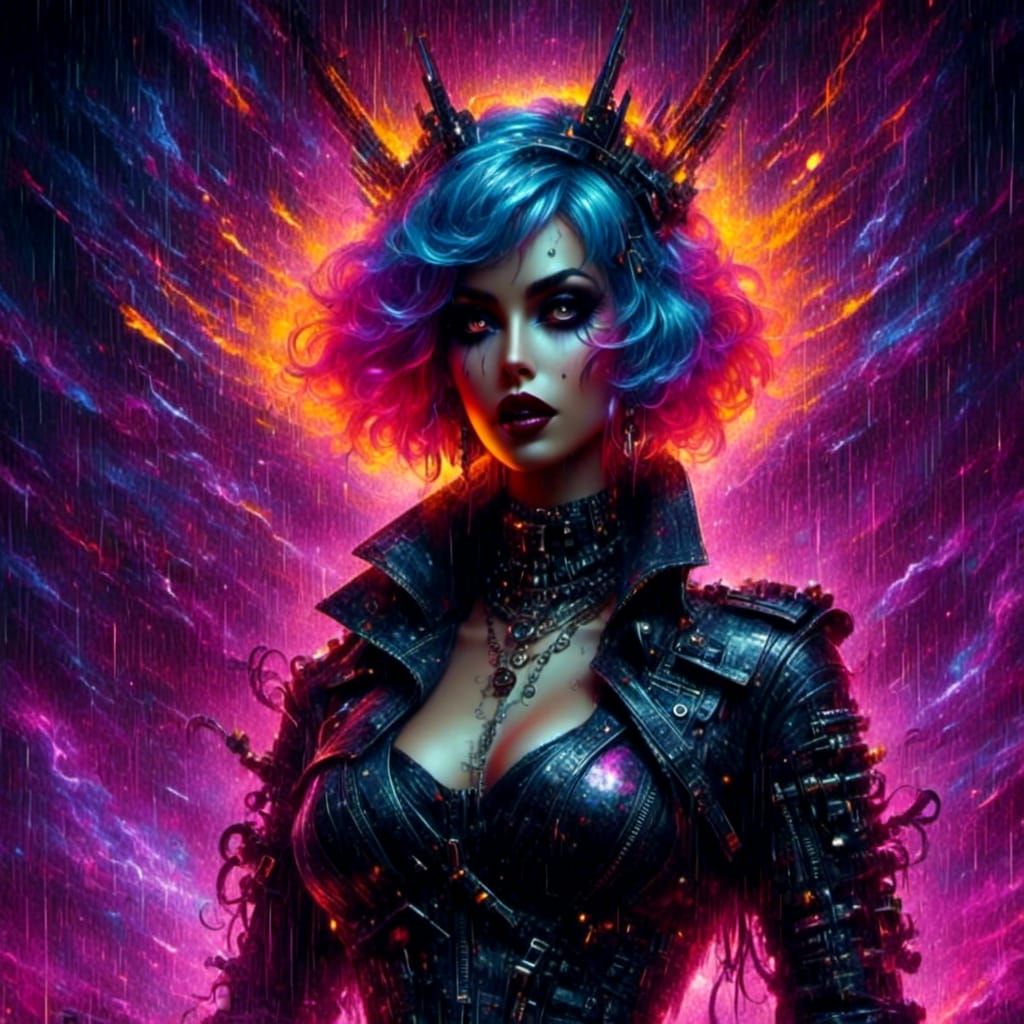 Minimal Glitch Art with Luminous Mood Effects