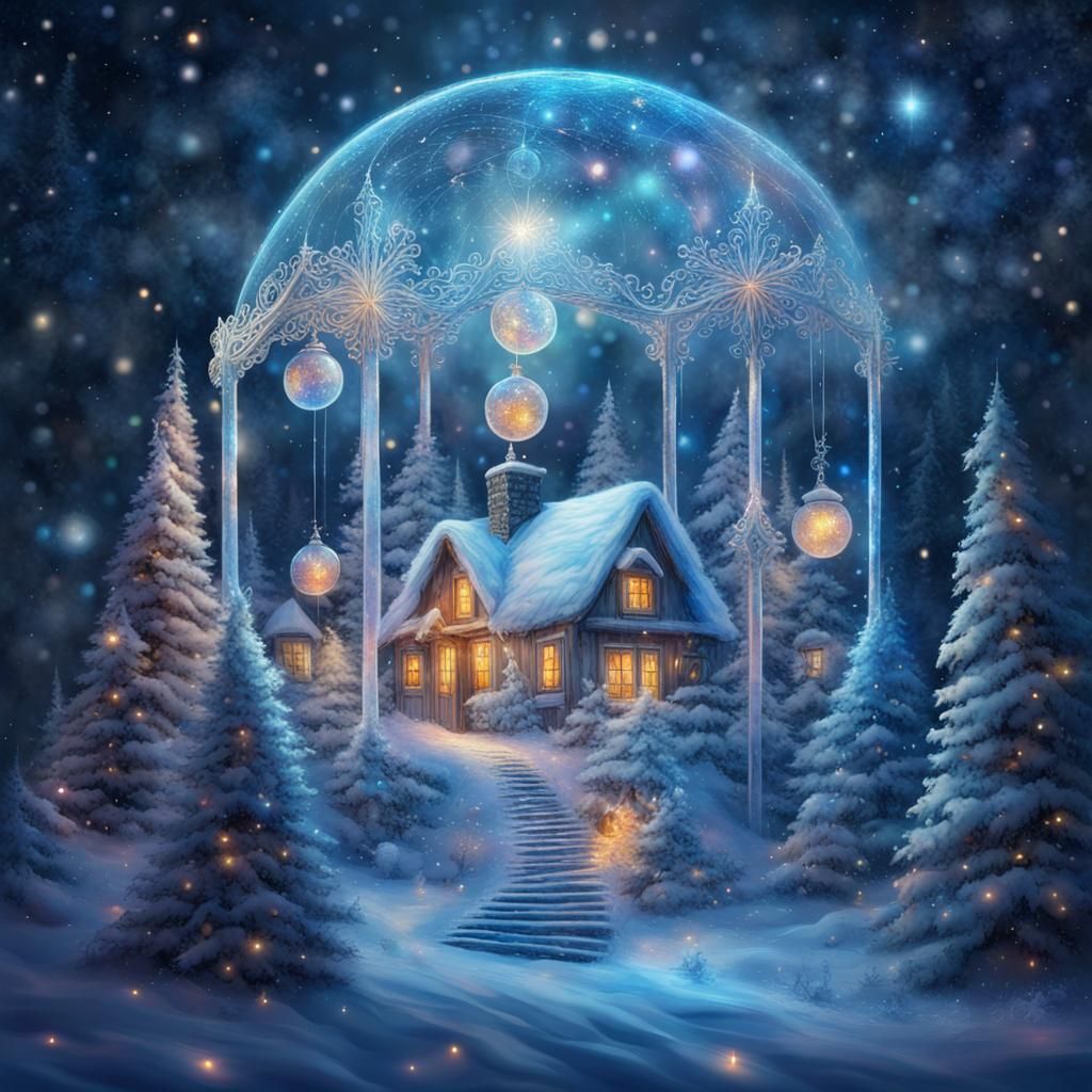 Magical Christmas Winter Wonderland in Astral Style