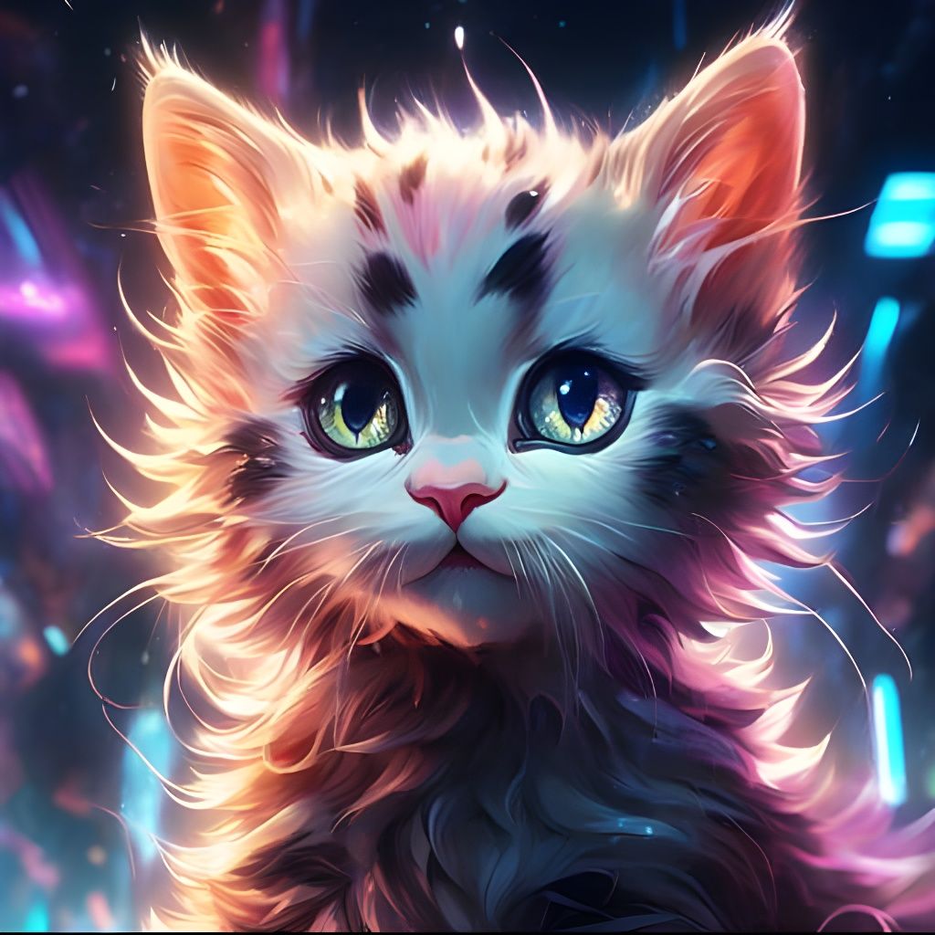 AI Generated Image of a Kitty
