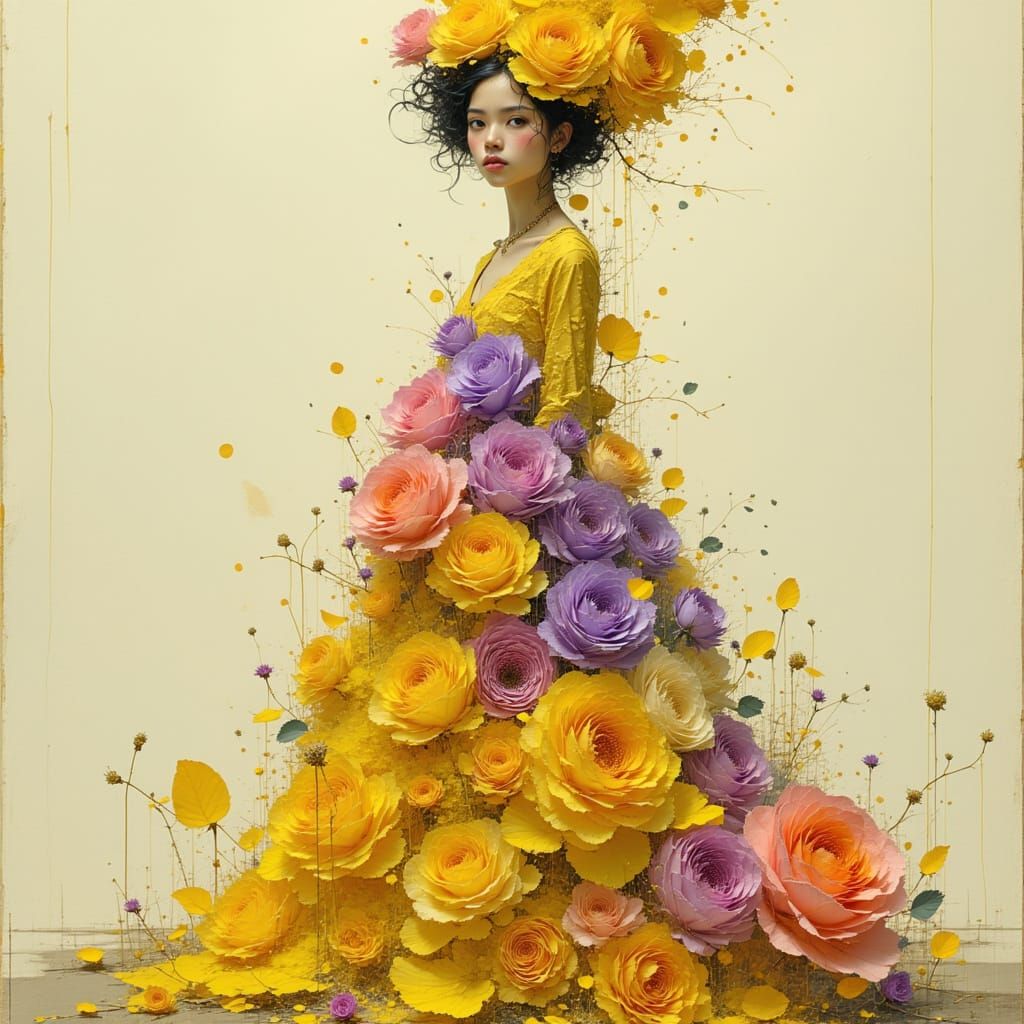 <lora:Akimora:1.0> A breathtaking image of a surreal full-bo...