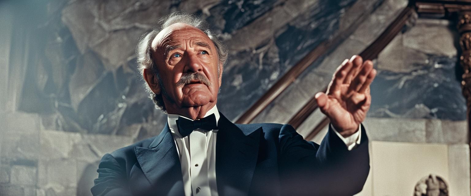 Gene Hackman as Captain on Capsizing Ship