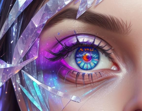Eye Made of Crystals