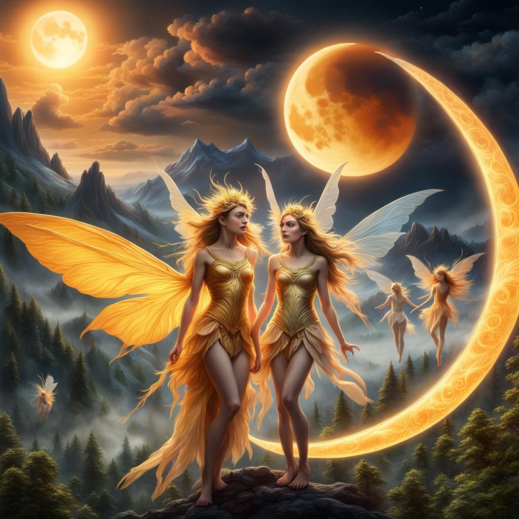 Sun Fairies vs Moon Fairies in Epic Battle