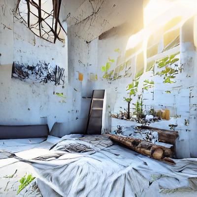 Abandoned Scene in Hyperrealism