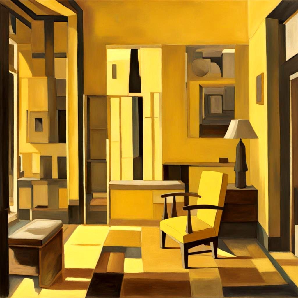 Iran Landscape in Precisionist Style