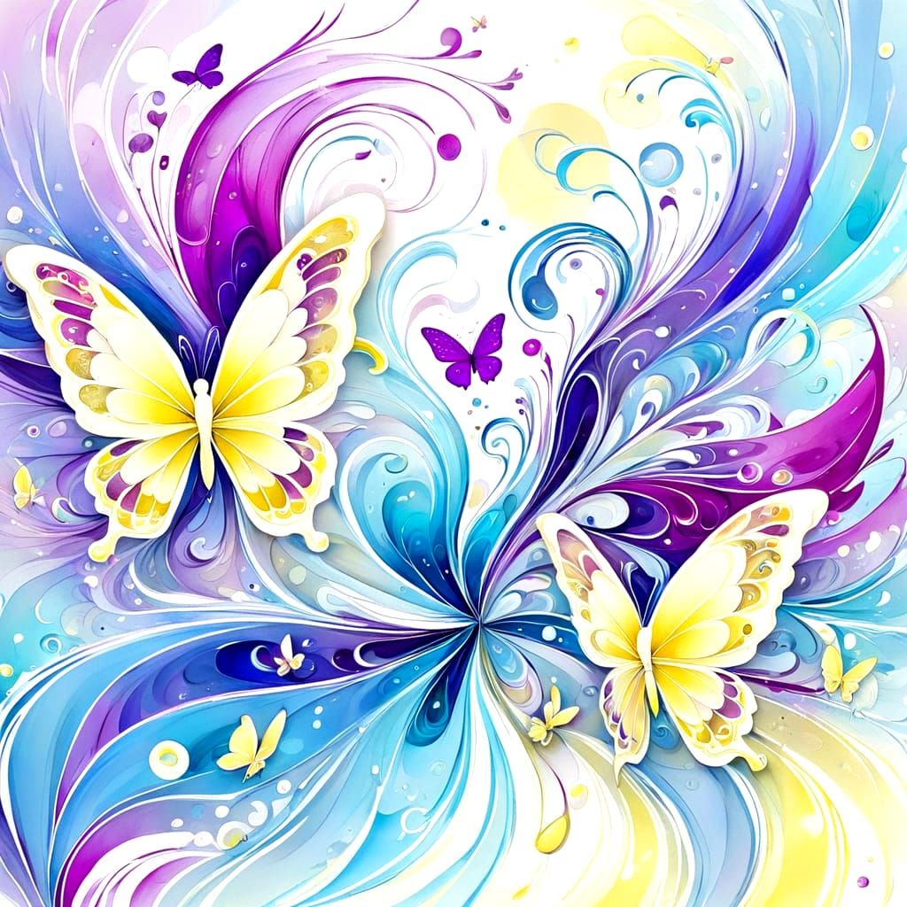 Soft Pastel Bloom in Gentle Wave Motion