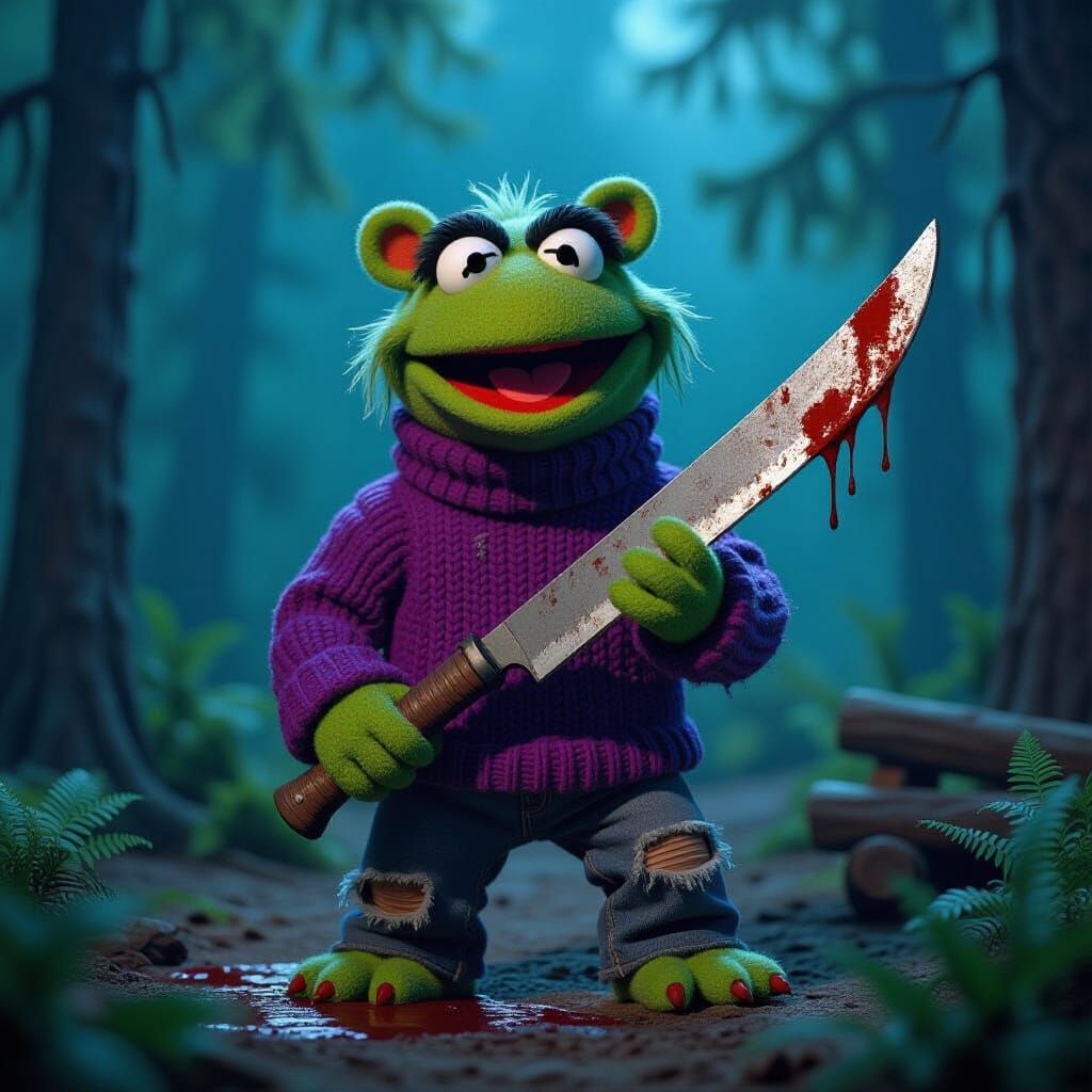 Muppet Monster Jason Voorhees in Jim Henson Style