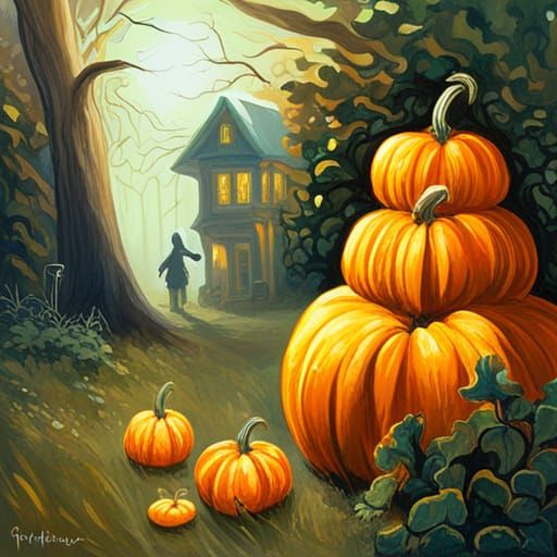 Sinister Pumpkins by Fairy House
