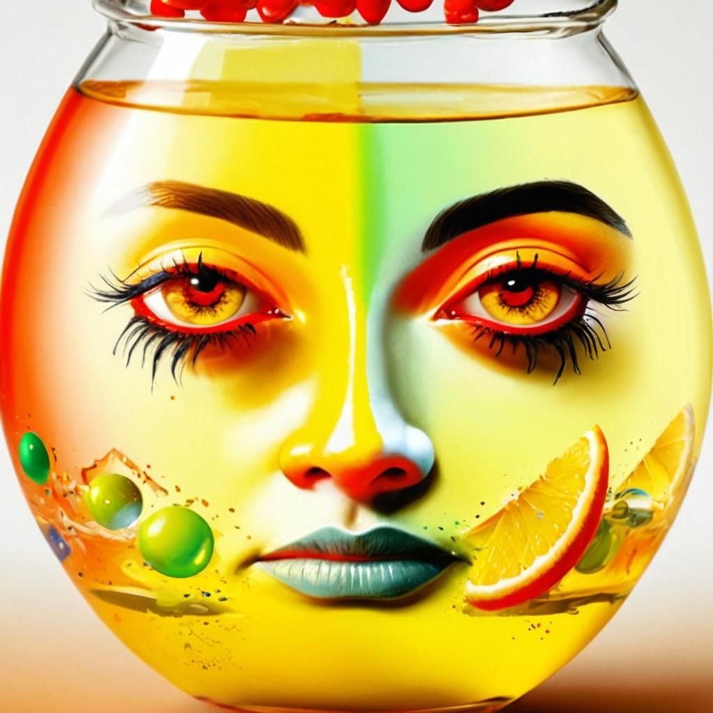 Vibrant Maximalist Scene in Photorealistic CGI Style