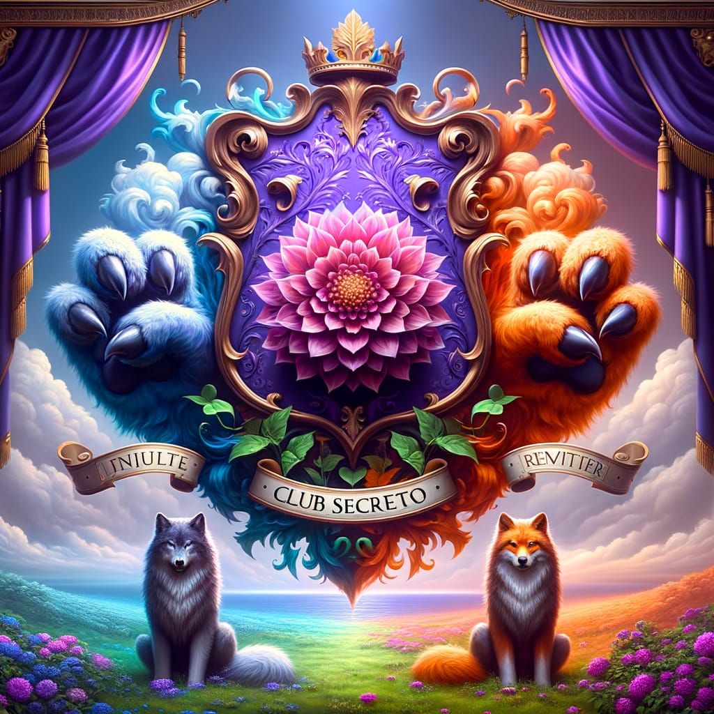 Fantastical Coat of Arms in Matte Painting Style