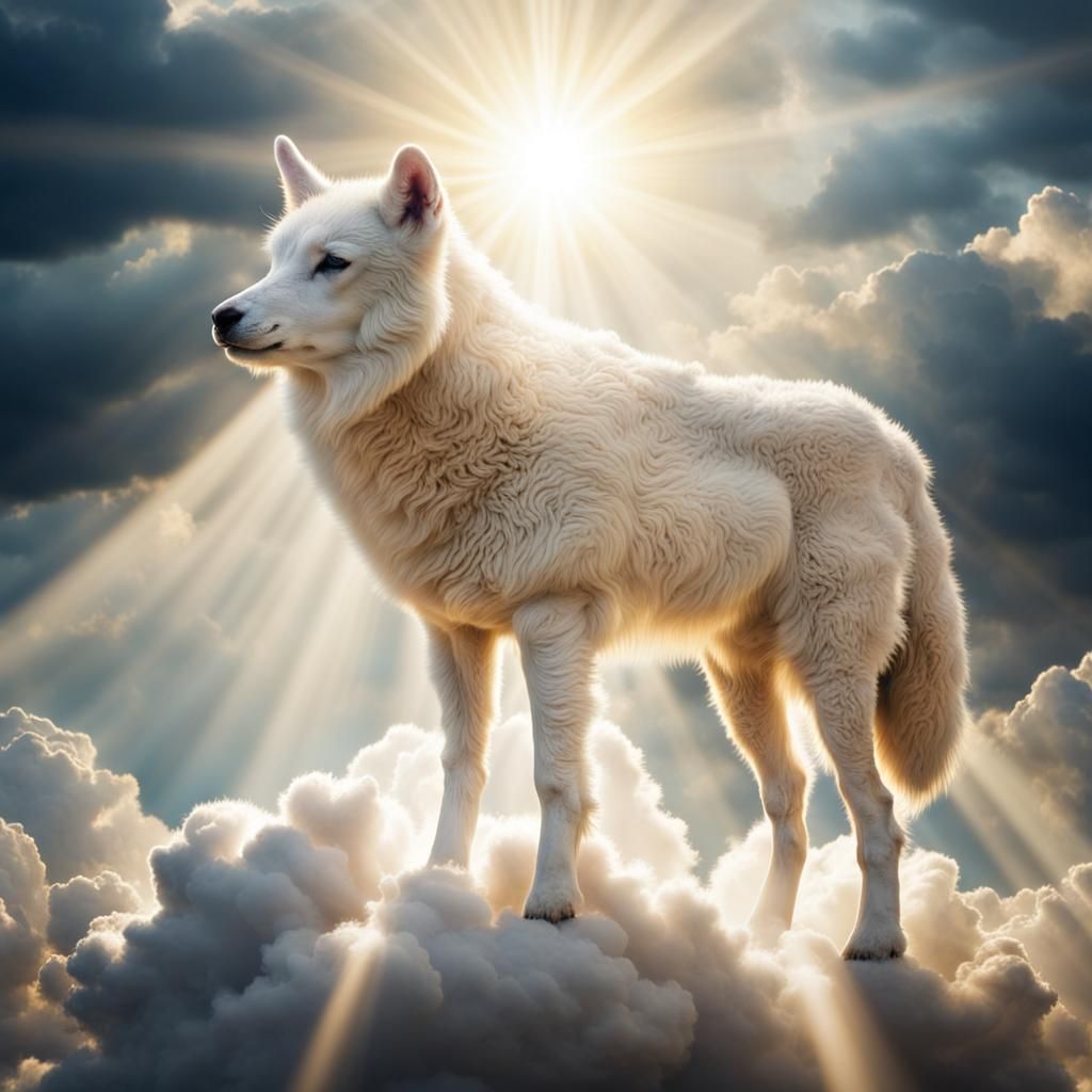 Lamb and Wolf in Divine Light