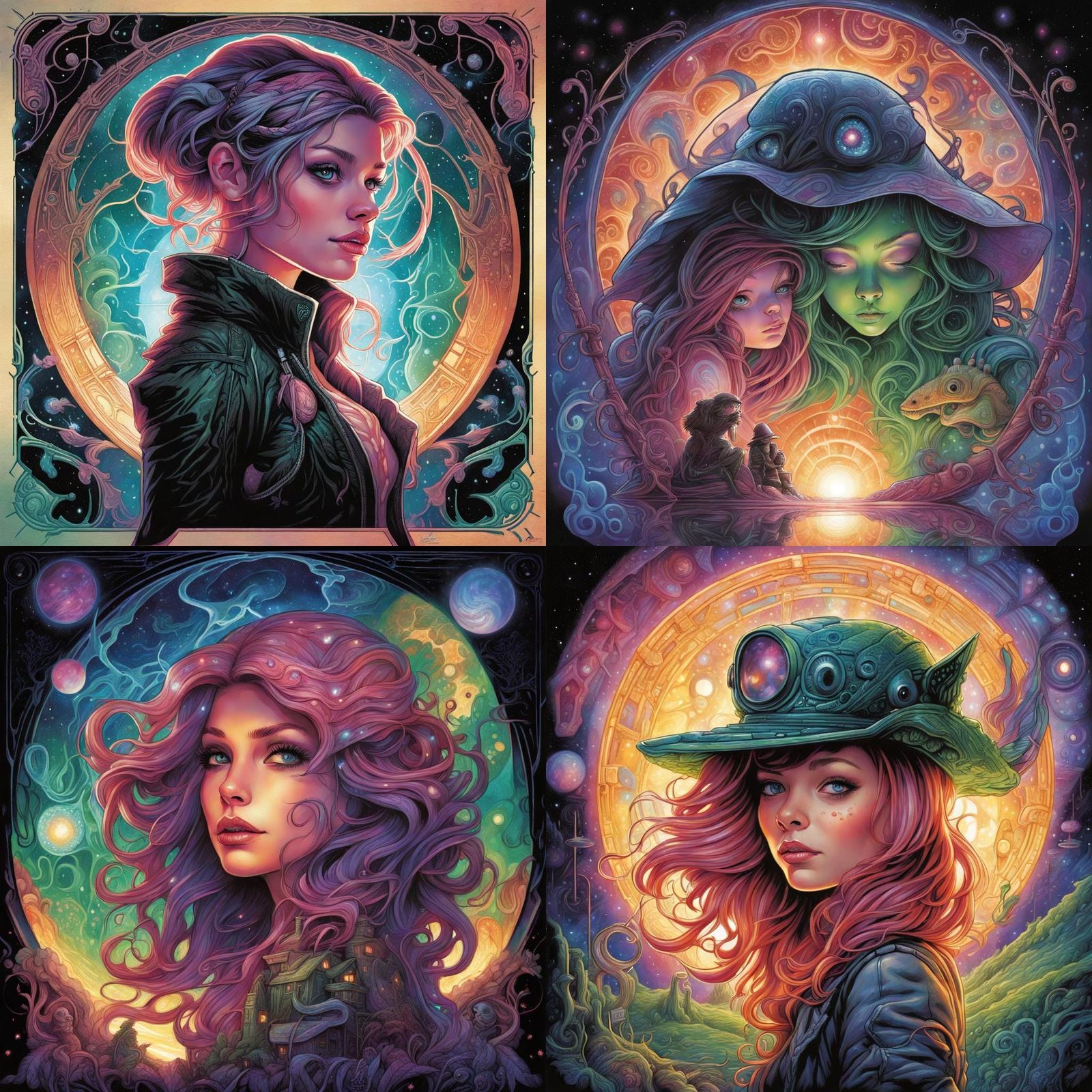 Vibrant Mixed Media Illustration