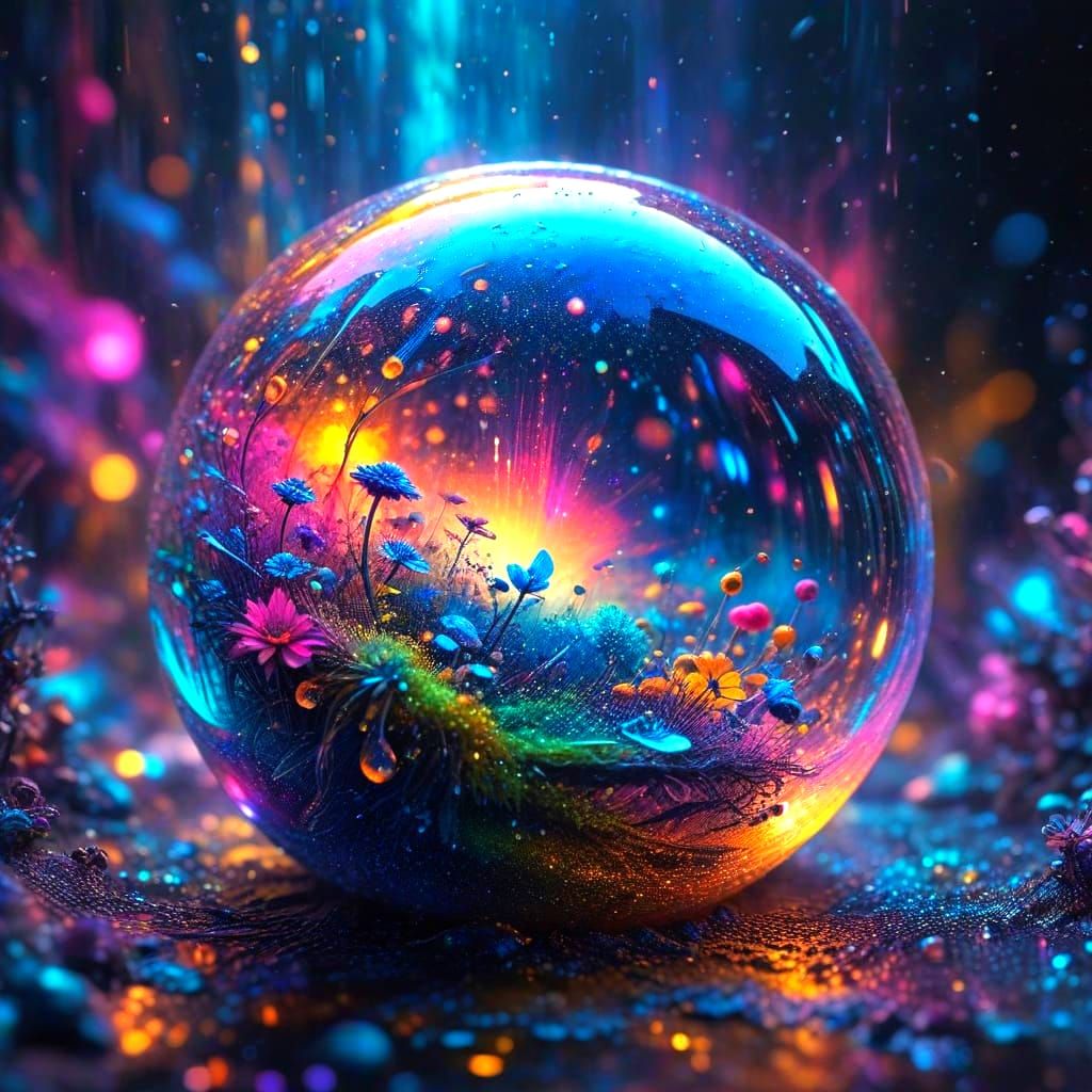 Astral Cosmic Entity within a Raindrop