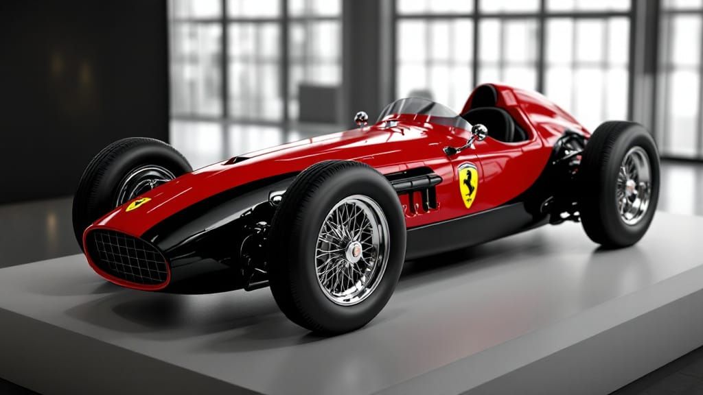 1955 Ferrari Racer: Gloss Black & Rosso Red