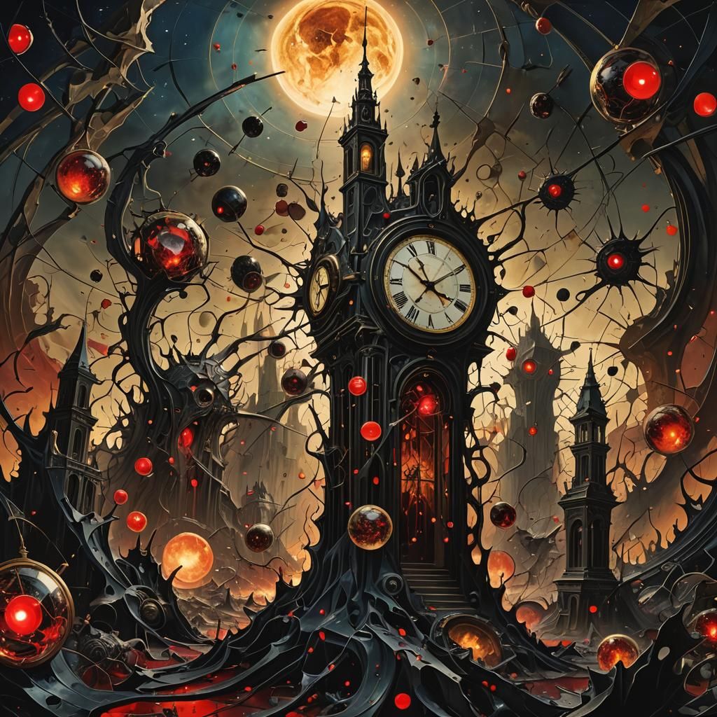 Cosmic Chaos: A Surrealist Vision of Universal Disharmony