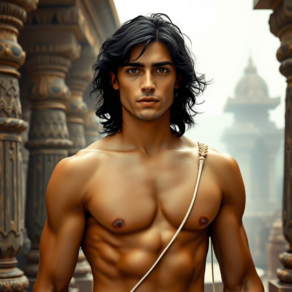 Greek Prince in Ancient Indian Temples