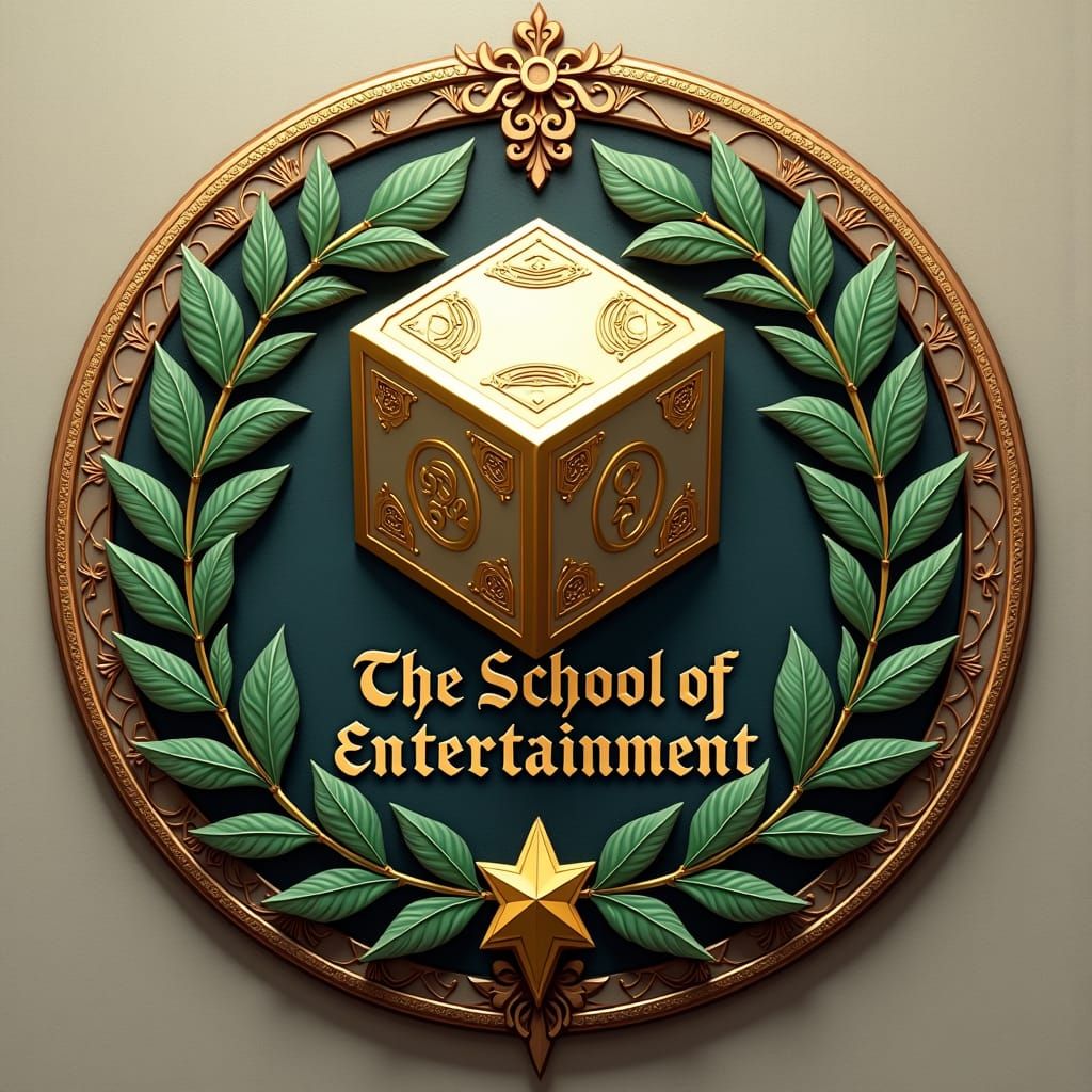 University Logo with D6 Dice and Concentric Circles