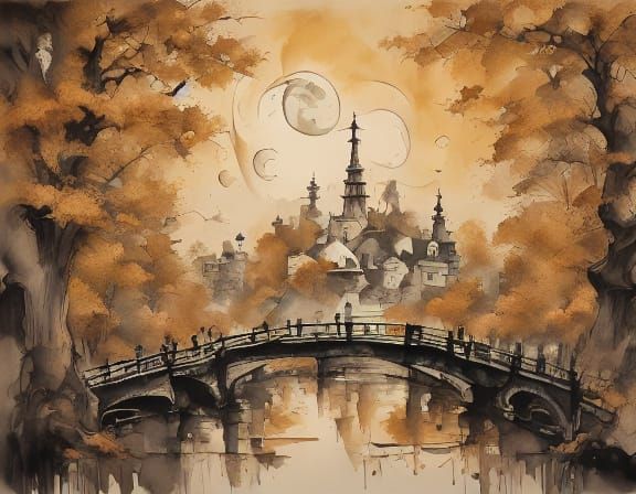 Autumn Park Stroll in Golden Light