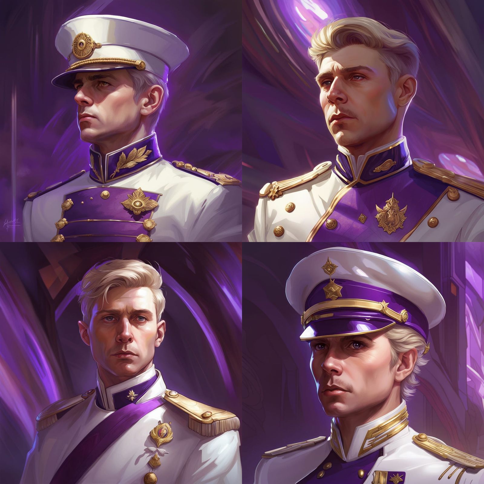Futuristic Franz Ferdinand Portrait in Art Nouveau Style