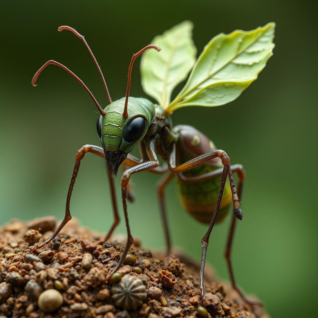 Strange Alien Plant and Insect Hybrid Creature