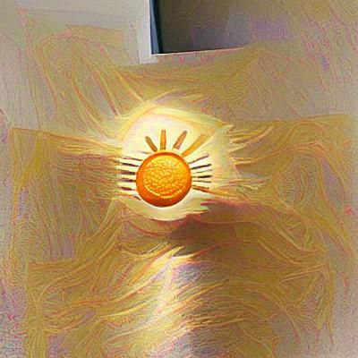 Radiant Sun Generated by AI