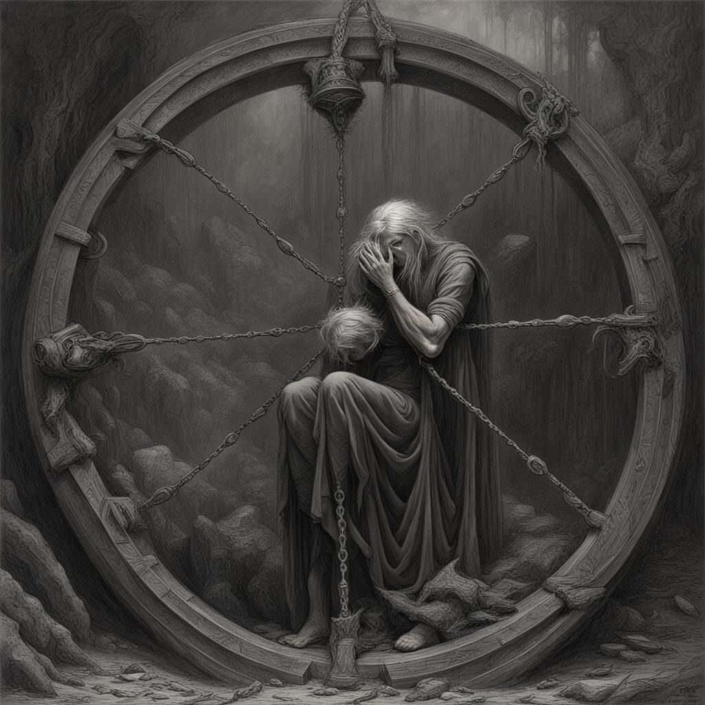 Macabre Illusion: A Dark Romantic Vision